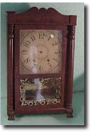 Riley Whiting split column pillar and splat shelf clock — Antique Clocks Price Guide