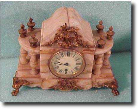 Boston Clock Co. marble mantel clock — Antique Clocks Price Guide