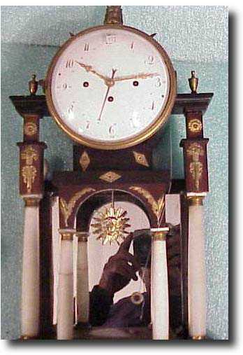 Austrian 48 hr Grand Sonnerie portico clock — Antique Clocks Price Guide