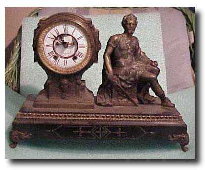 New Haven figural clock — Antique Clocks Price Guide