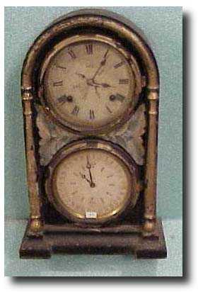 Welch clock with Lewis patent calendar — Antique Clocks Price Guide
