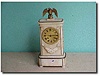 French white marble mantle clock