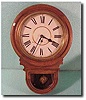 Waterbury drop dial wall clock, "Andes" case