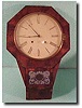 E.N. Welch octagon drop dial wall clock
