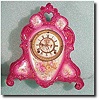 Ansonia Royal Bonn "La Roche" china clock, c. 1901