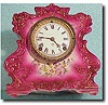 Ansonia Royal Bonn china clock, "Vassal" model