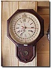 American drop dial calendar clock