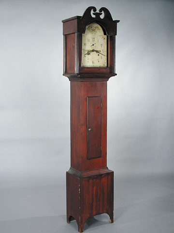 GOOD CONNECTICUT TALL CLOCK BY RILEY WHITING — Antique Clocks Price Guide