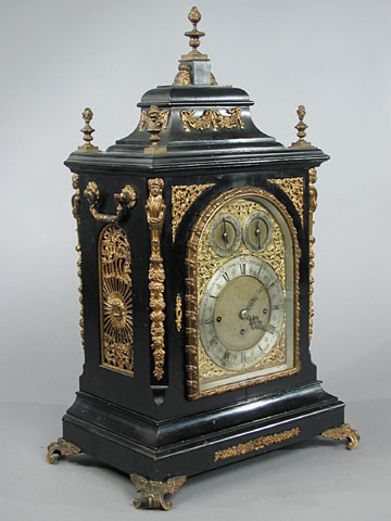 UNSIGNED EARLY ORNATE ENGLISH BRACKET CLOCK — Antique Clocks Price Guide
