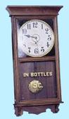 Gilbert Clock Co. advertising wall clock, c. 1920 — Antique Clocks Price Guide