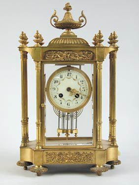 FINE FRENCH CRYSTAL REGULATOR CLOCK BY SAMUEL MARTI — Antique Clocks Price Guide
