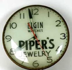 Electric advertising clock for Elgin Watches — Antique Clocks Price Guide