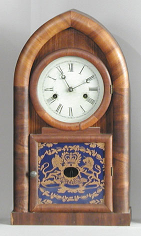 MAHOGANY BEEHIVE SHELF CLOCK BY WELCH — Antique Clocks Price Guide