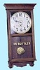 Gilbert Clock Co. advertising wall clock, c. 1920