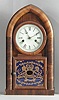 MAHOGANY BEEHIVE SHELF CLOCK BY WELCH