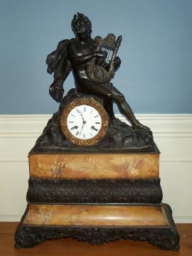 FRENCH FIGURAL TABLE CLOCK, Circa 1820 — Antique Clocks Price Guide