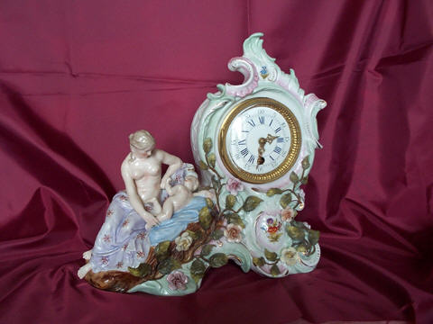 LENZKIRCH PORCELAIN CLOCK — Antique Clocks Price Guide