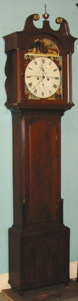 SCOTTISH MAHOGANY LONGCASE, circa 1825-36; Maker: James MacGregor Origin: Edinburgh — Antique Clocks Price Guide