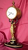 Austrian Gilt Bronze and Black Patinated "Bronze au Negru" Mantel Clock