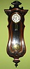 SERPENTINE VIENNA WALL CLOCK, 3/4 SIZE, c.1860-70