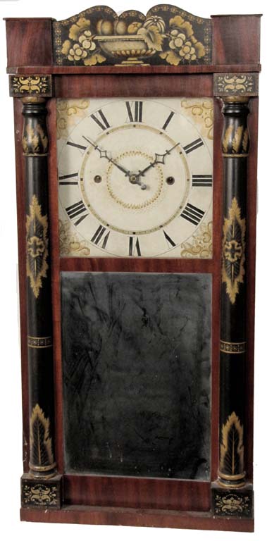 Rare Jerome and Darrow "Thin" movement clock. — Antique Clocks Price Guide