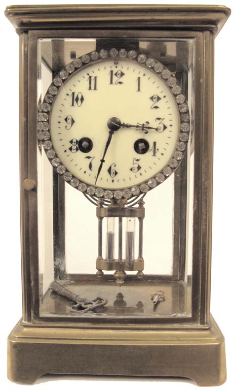 French crystal regulator clock. — Antique Clocks Price Guide