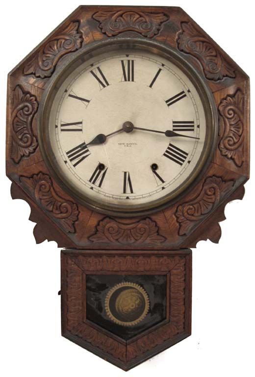 New Haven wall clock. — Antique Clocks Price Guide