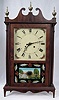 Custom pillar and scroll clock. 