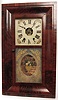 L. and F. Andrews, Bristol, Conn. Ogee clock with a rare Kirk's cast iron backplate movement.