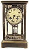 French crystal regulator clock.