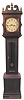 Ithaca tall case clock.