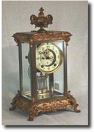 Ansonia "Crown" Crystal Regulator Clock, Circa 1920. — Antique Clocks Price Guide