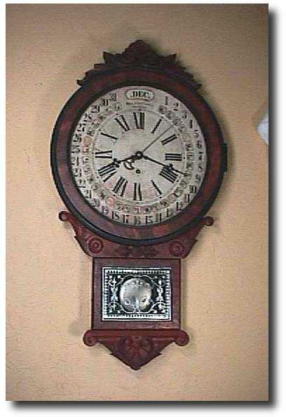 Gilbert "Maranville" Calendar Clock, Circa 1900. — Antique Clocks Price Guide