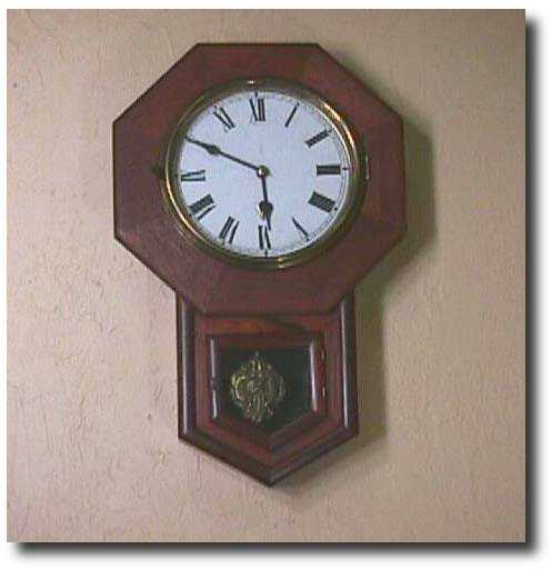 Miniature School Clock, Circa 1910. — Antique Clocks Price Guide