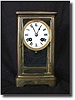 French Crystal Regulator Mantel Clock