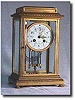 Four Glass Crystal Regulator Clock