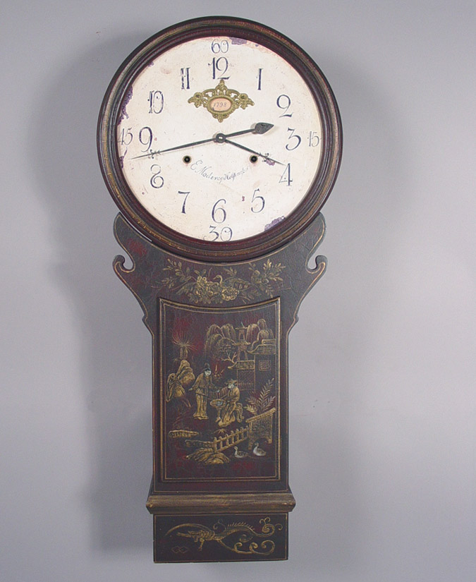 American Timeworks, Berkley, CA Act of Parliament Chinese Wall Clock, — Antique Clocks Price Guide