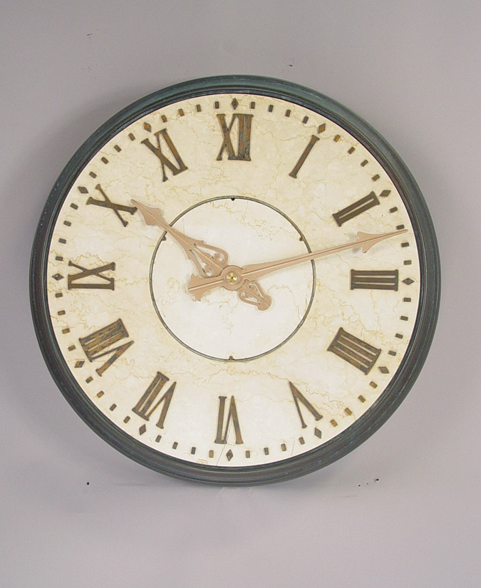 American Self Winding Clock Company Rare Marble and Bronze Gallery Wall Clock, — Antique Clocks Price Guide