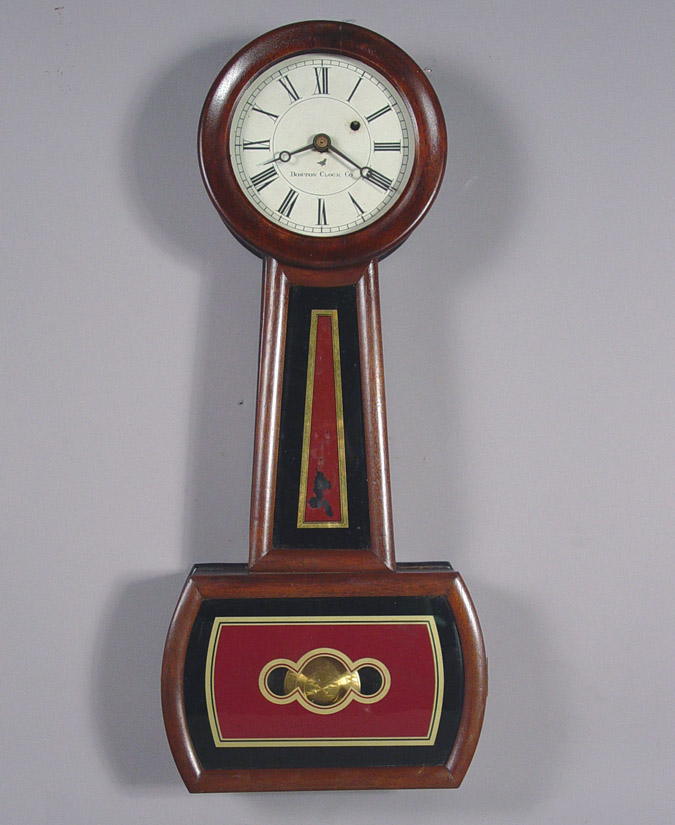 American Boston Clock Co. Rare Banjo Wall Timepiece, — Antique Clocks Price Guide