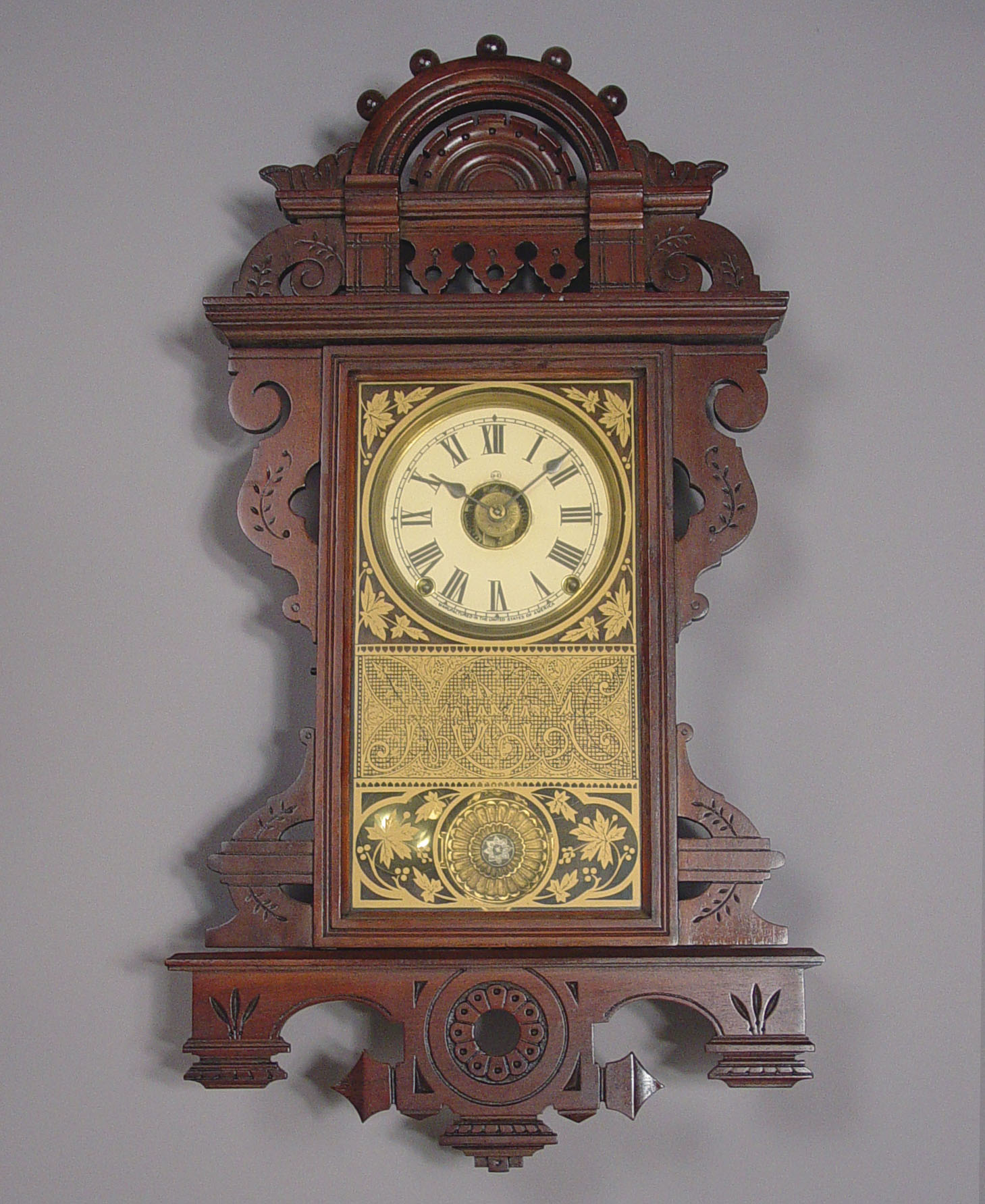 American Seth Thomas Ball Top "Eclipse" Wall Clock, — Antique Clocks Price Guide