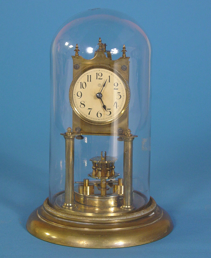 German Badische Uhren Fabric Disk Pendulum Anniversary Timepiece, — Antique Clocks Price Guide