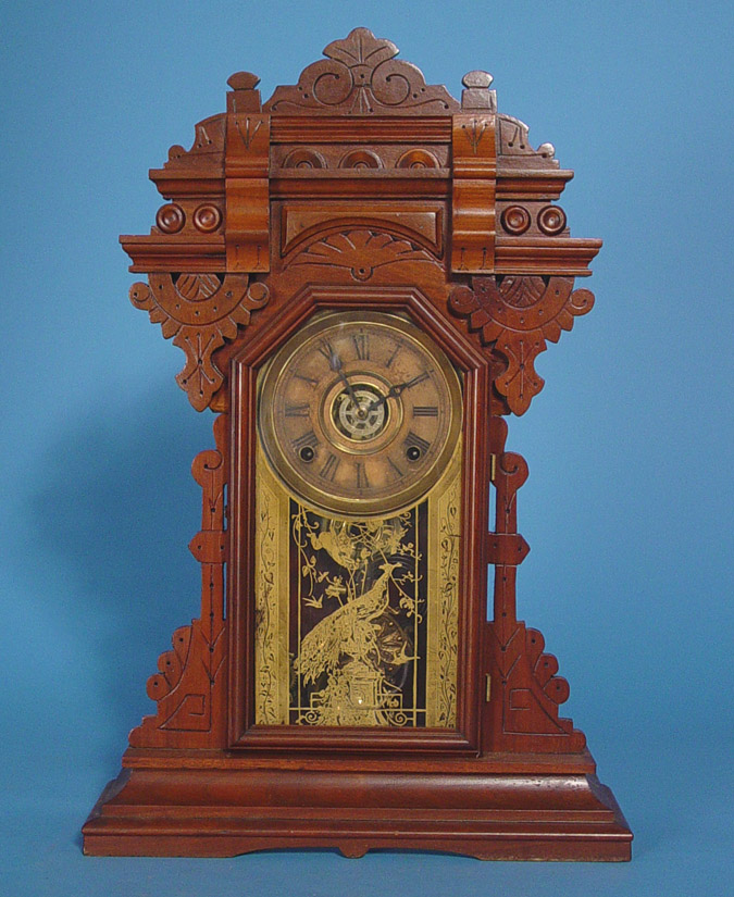 American E. Ingraham and Co. Walnut Parlor Clock, — Antique Clocks Price Guide