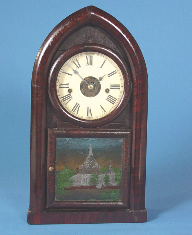 American Terry and Andrews Rosewood Beehive Clock, — Antique Clocks Price Guide