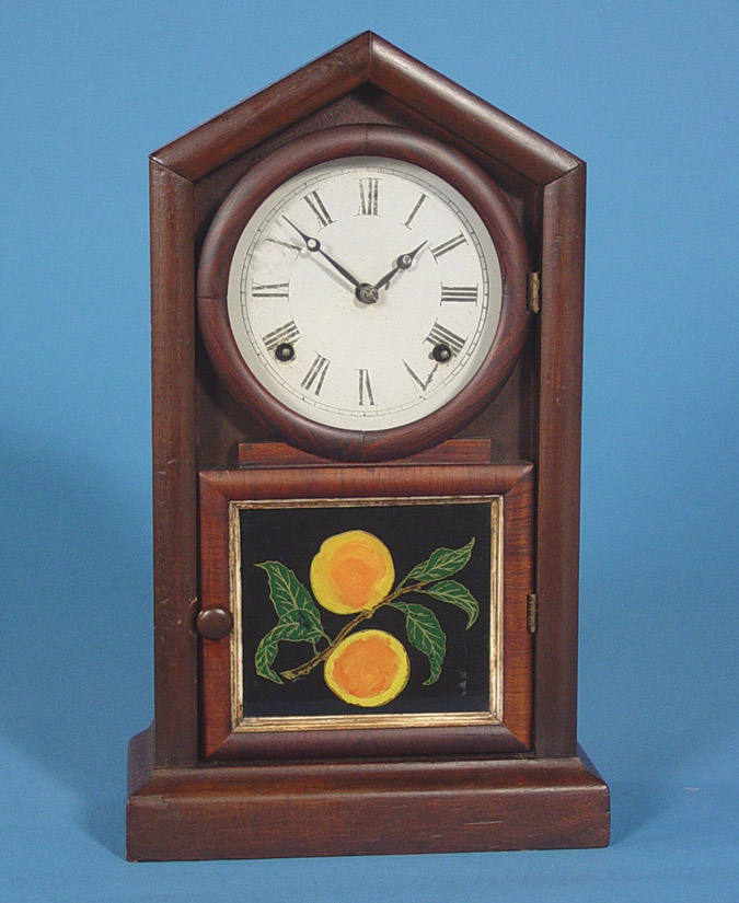 American Ansonia Brass and Copper Co. Rosewood Gothic Mantle Clock, — Antique Clocks Price Guide