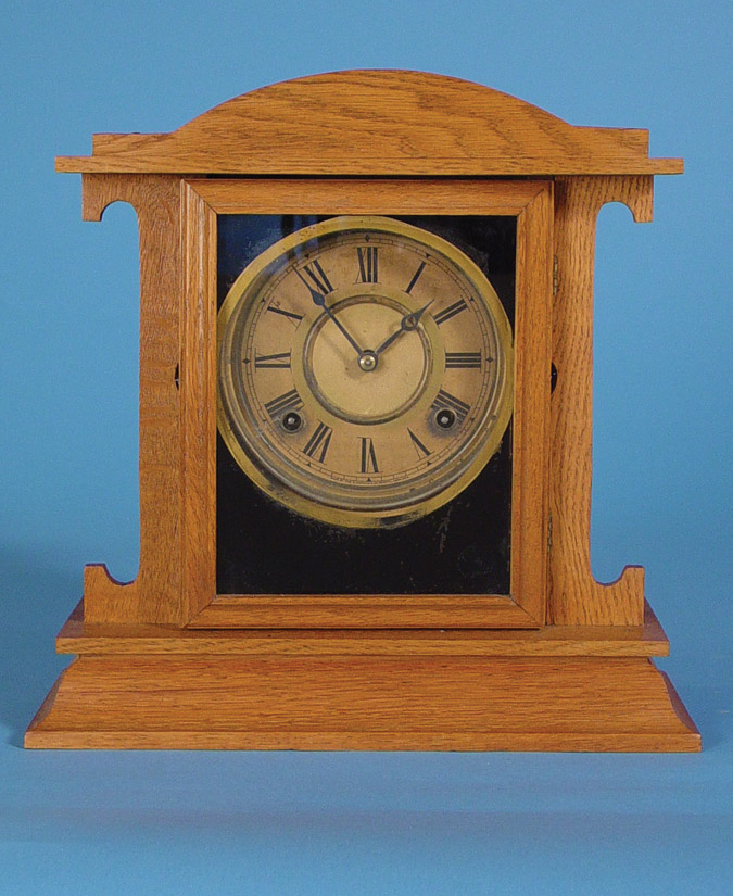 American Ingraham Clock Co. Oak "Kitchenette" Clock, — Antique Clocks Price Guide