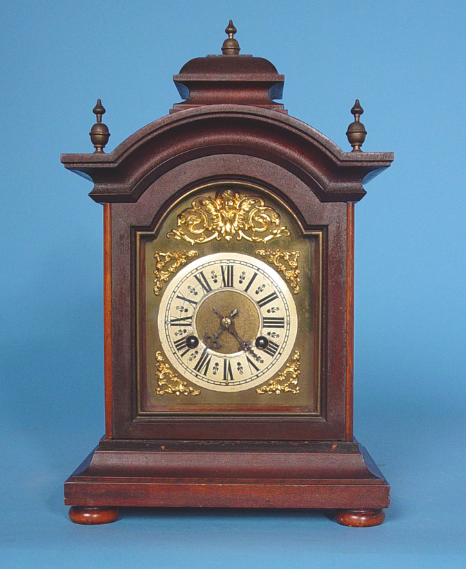 German Junghans Mahogany Clock, — Antique Clocks Price Guide