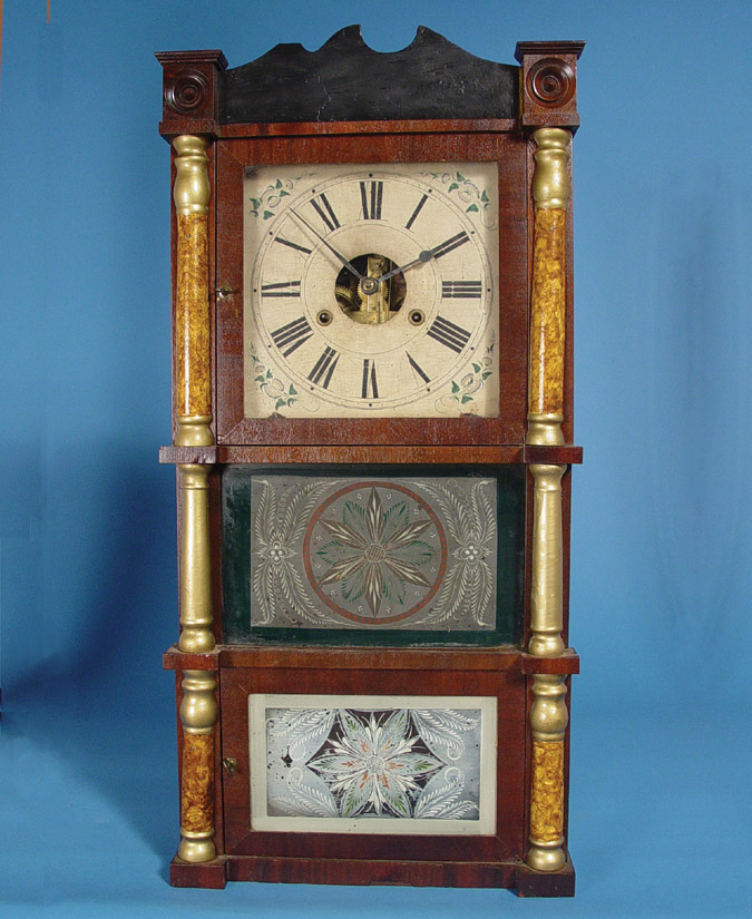 American Birge and Fuller, Bristol, Conn. Triple Decker Clock, — Antique Clocks Price Guide
