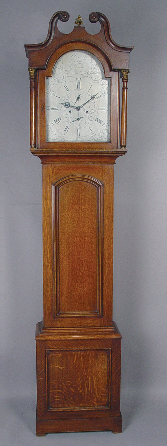 English John Dobbie, Glasgow Oak Longcase Clock, — Antique Clocks Price Guide