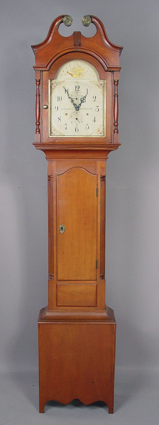 American Seth Thomas, Plymouth, Conn. Cherry Tall Case Clock, — Antique Clocks Price Guide