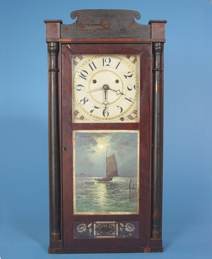 American Silas Hoadley, Plymouth Conn. "Franklin" Clock, — Antique Clocks Price Guide